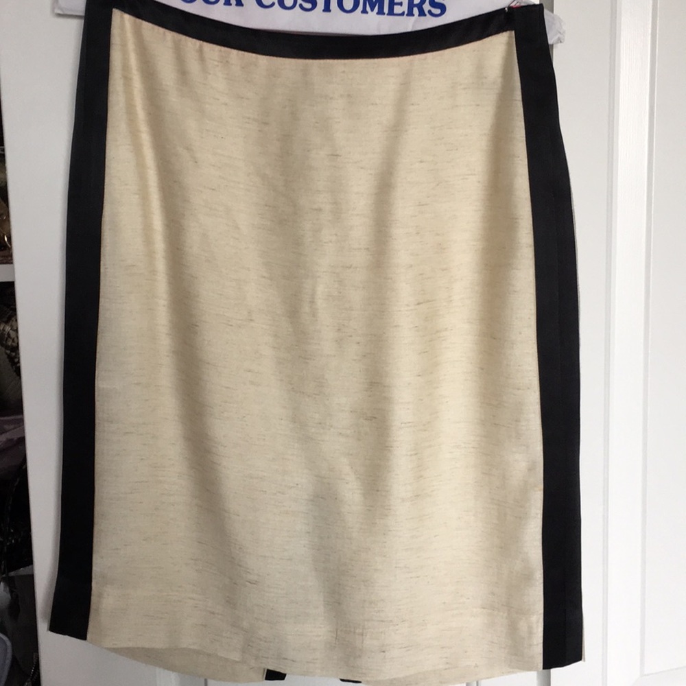 Silk and linen skirt